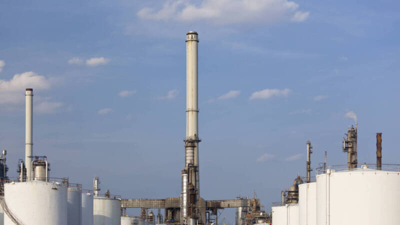 Tanque de armazenamento em petróleo Tanque de armazenamento em refinaria
